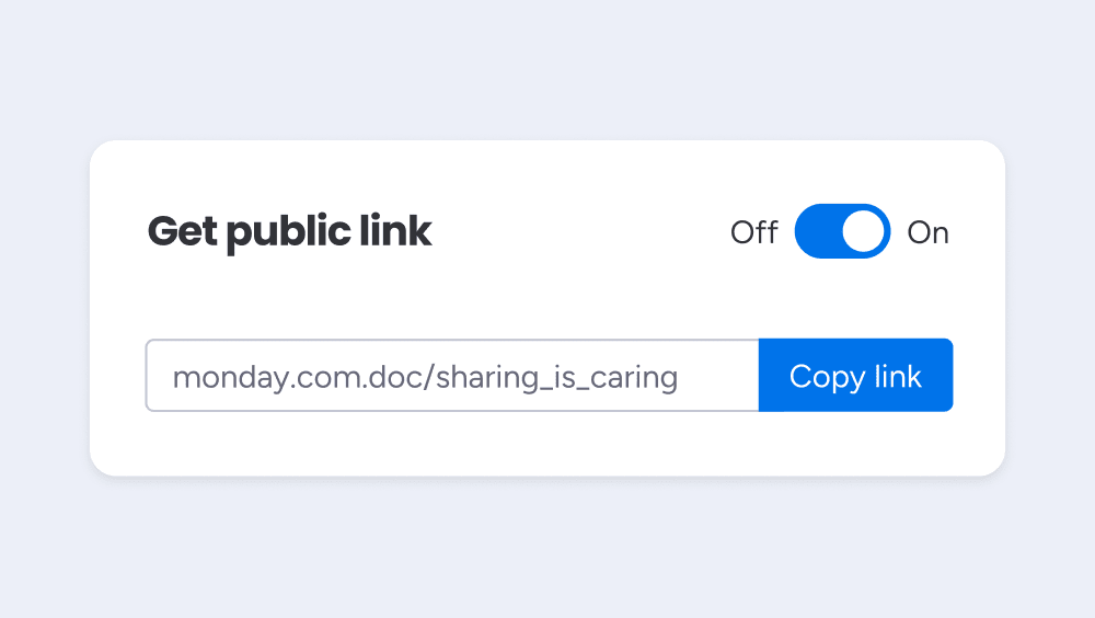 Docs public link broadcast